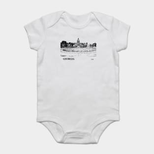Georgia State USA Baby Bodysuit